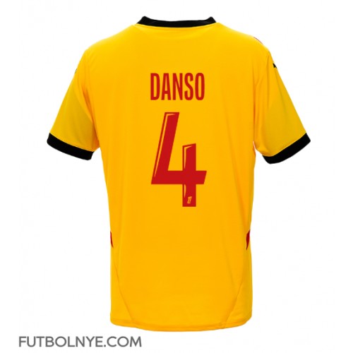 Camiseta RC Lens Kevin Danso #4 Primera Equipación 2024-25 manga corta